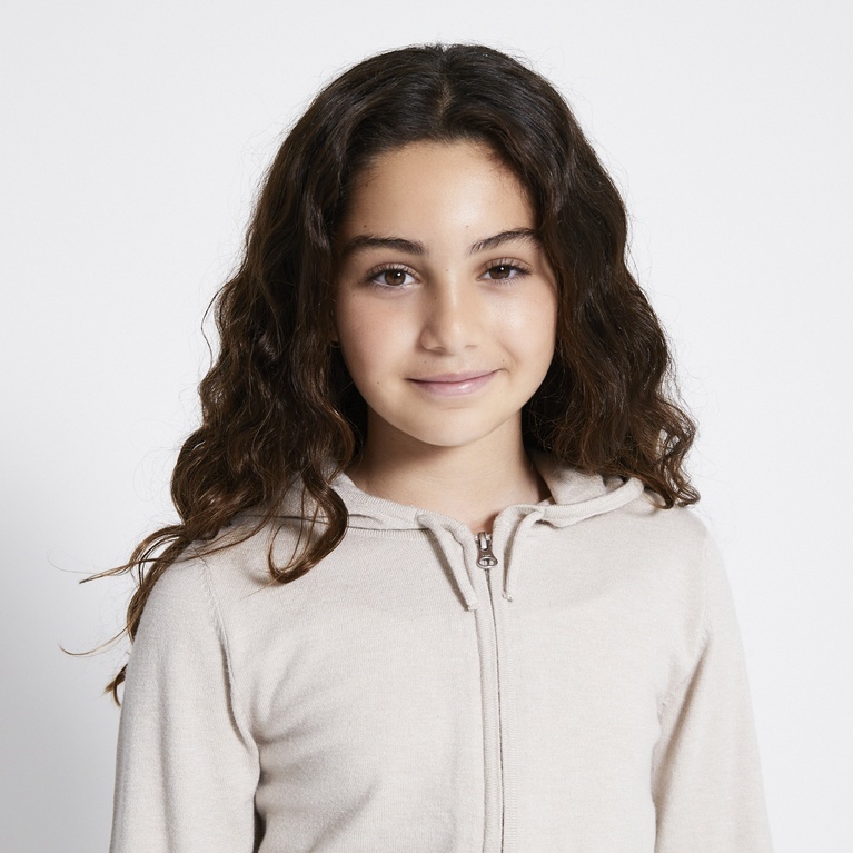 Knitted zip hoodie "Jennifer star"